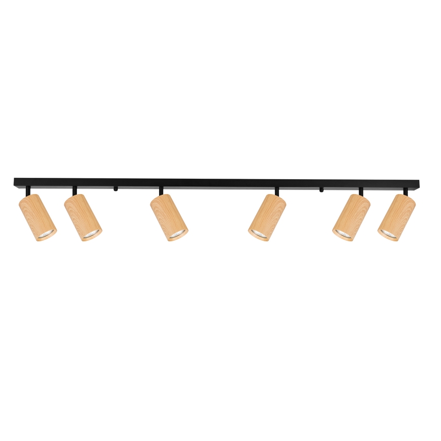 Brilagi - Spot SELE 6xGU10/30W/230V zwart/eiken decor