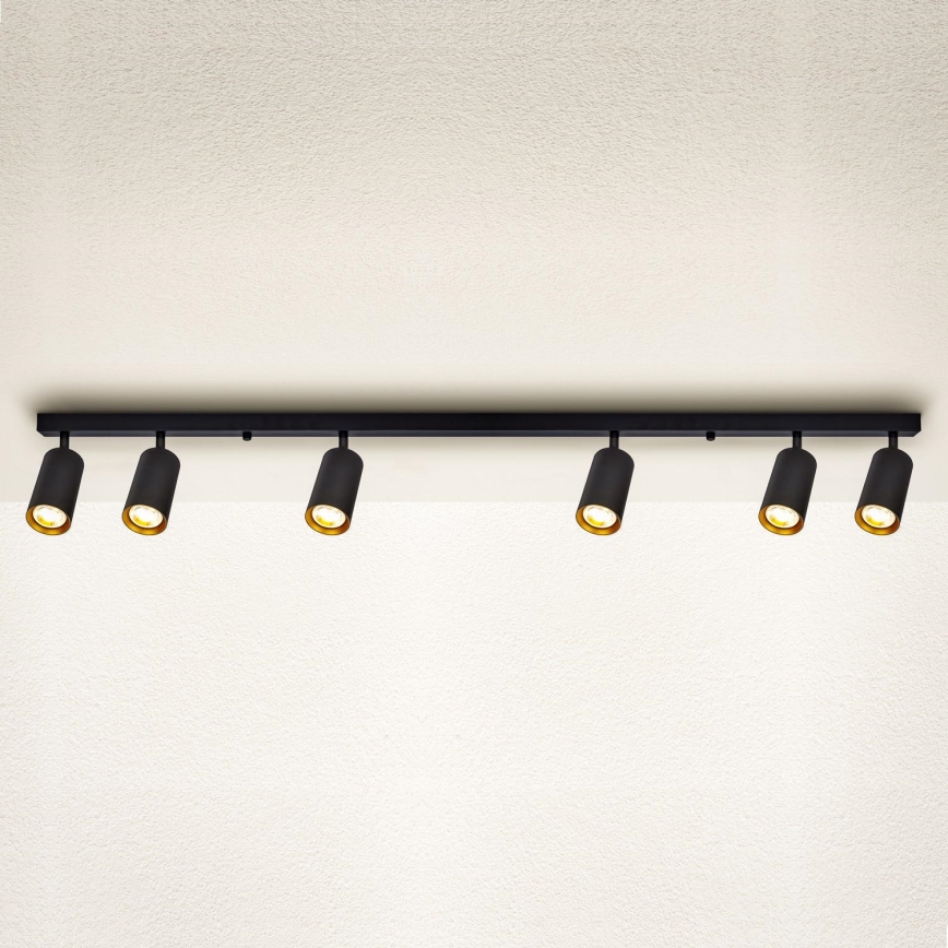 Brilagi - Spot SELE 6xGU10/30W/230V zwart/goud