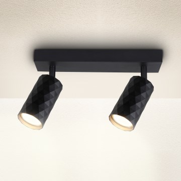 Brilagi - Spot SELE DIAMANT 2xGU10/30W/230V noir