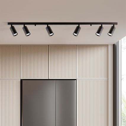 Brilagi - Spot SELE DIAMANT 6xGU10/30W/230V noir