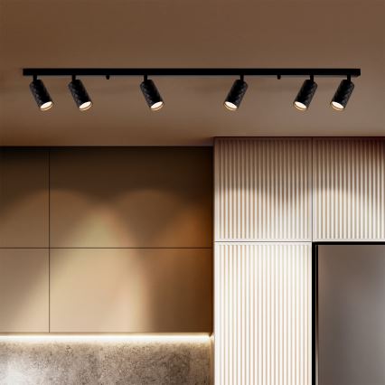 Brilagi - Spot SELE DIAMANT 6xGU10/30W/230V noir