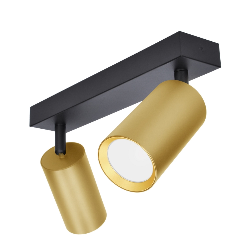 Brilagi - Spot SELE GOLDEN 2xGU10/30W/230V zwart/goud