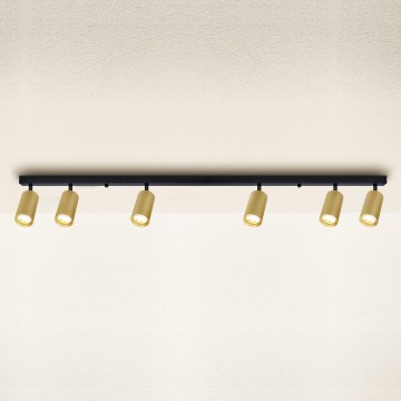 Brilagi - Spot SELE GOLDEN 6xGU10/30W/230V zwart/goud