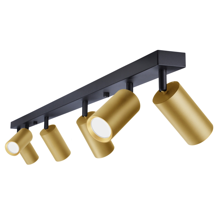 Brilagi - Spot SELE GOLDEN 6xGU10/30W/230V zwart/goud