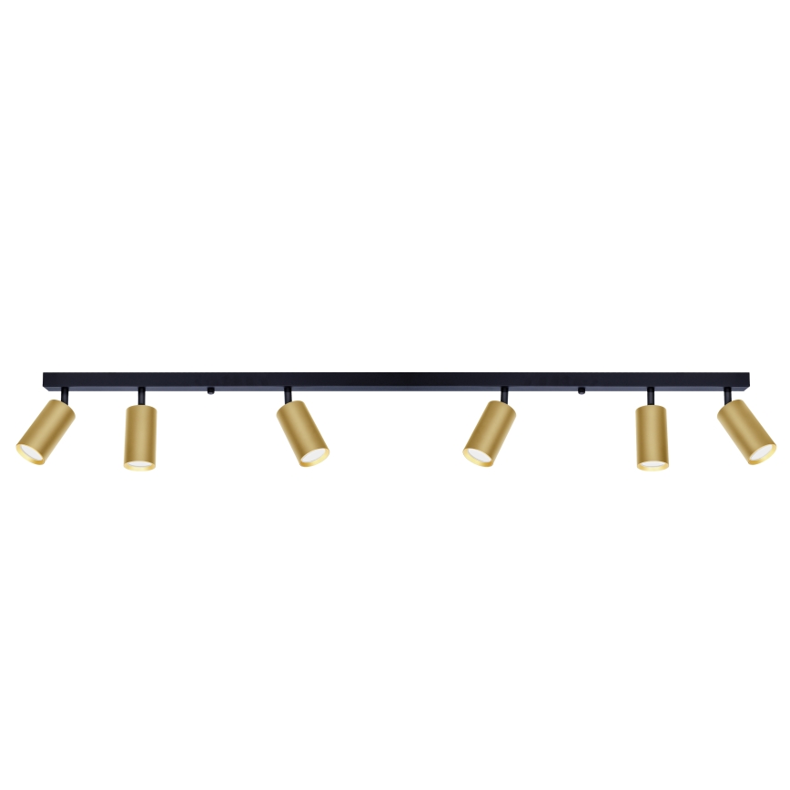 Brilagi - Spot SELE GOLDEN 6xGU10/30W/230V zwart/goud