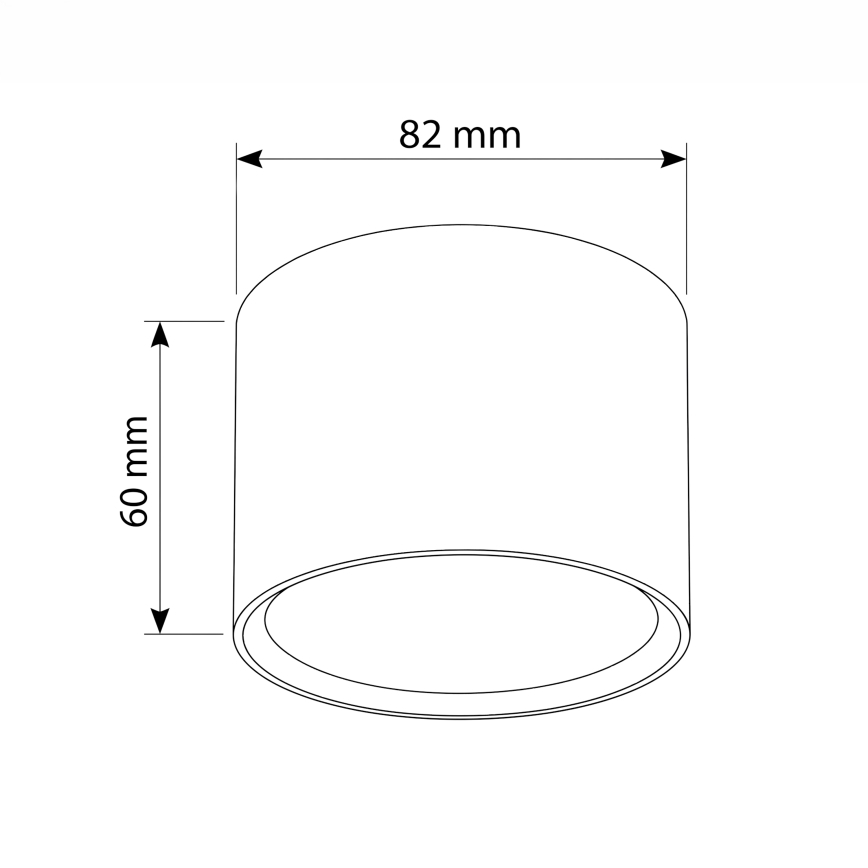 BRILAGI - Spot SMOOTH 1xGX53/15W/230V 60x82 mm décor chêne