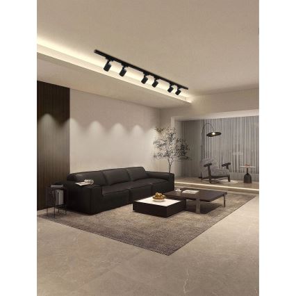 Brilagi - Spot sur rail HUSKY 6xGU10/10W/230V noir