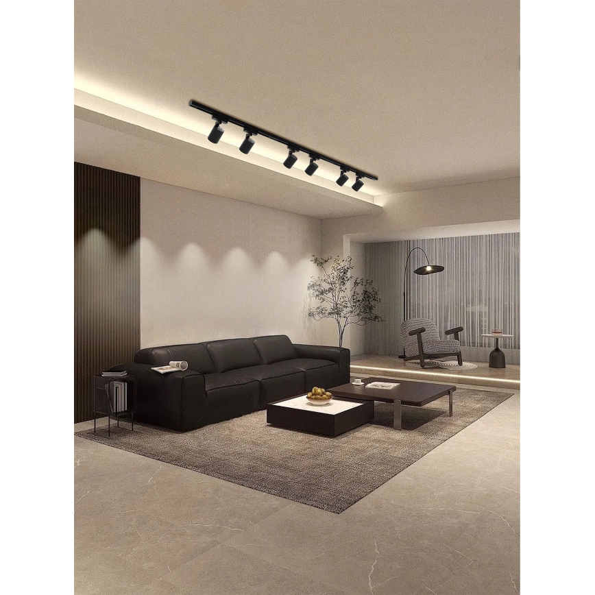 Brilagi - Spot sur rail HUSKY 6xGU10/10W/230V noir