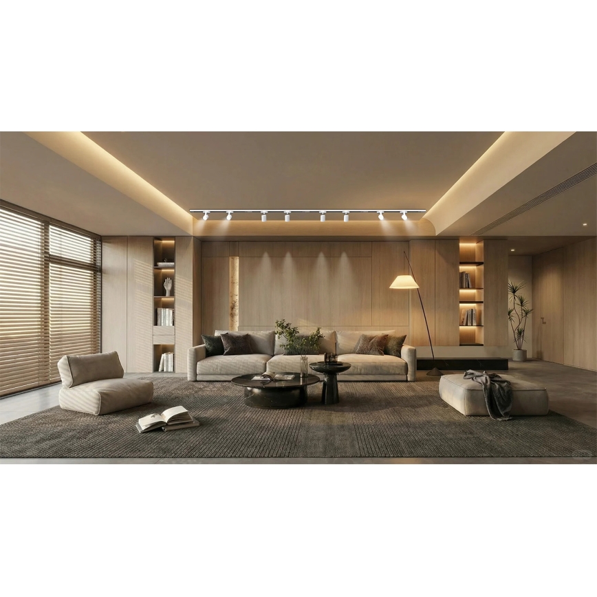 Brilagi - Spot sur rail HUSKY 8xGU10/10W/230V blanc