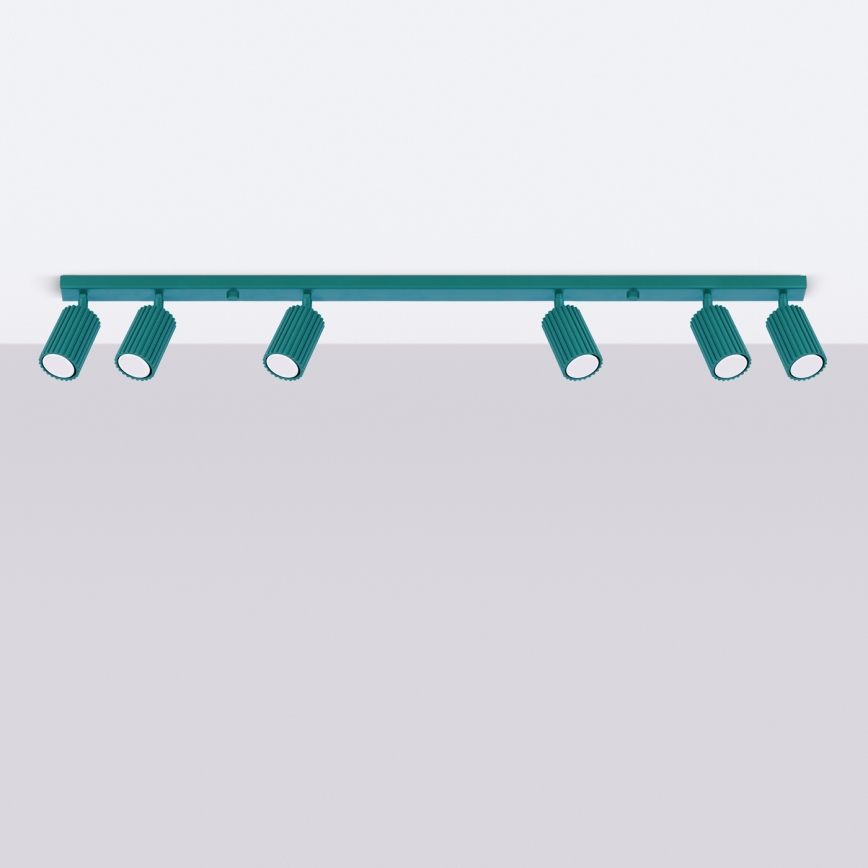 Brilagi - Spotarmatuur CRESTO 6xGU10/10W/230V turkoois