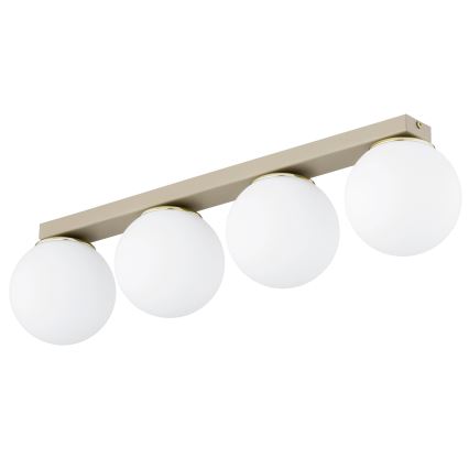 Brilagi - Spotarmatuur MILO 4xE27/60W/230V beige/goud