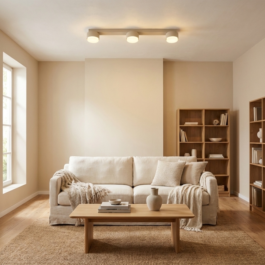 Brilagi - Spotarmatuur MONO 3xGX53/12W/230V beige