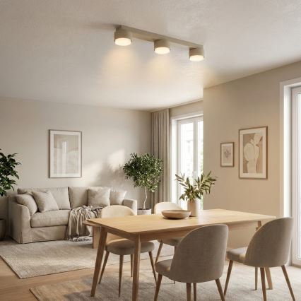 Brilagi - Spotarmatuur MONO 3xGX53/12W/230V beige