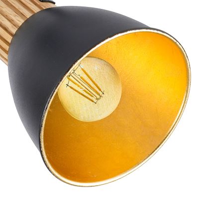 Brilagi - Spotarmatuur ODENSE 2xE14/10W/230V hout/zwart