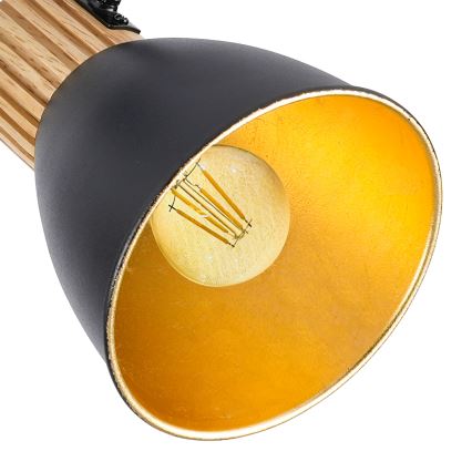 Brilagi - Spotarmatuur ODENSE 4xE14/10W/230V hout/zwart