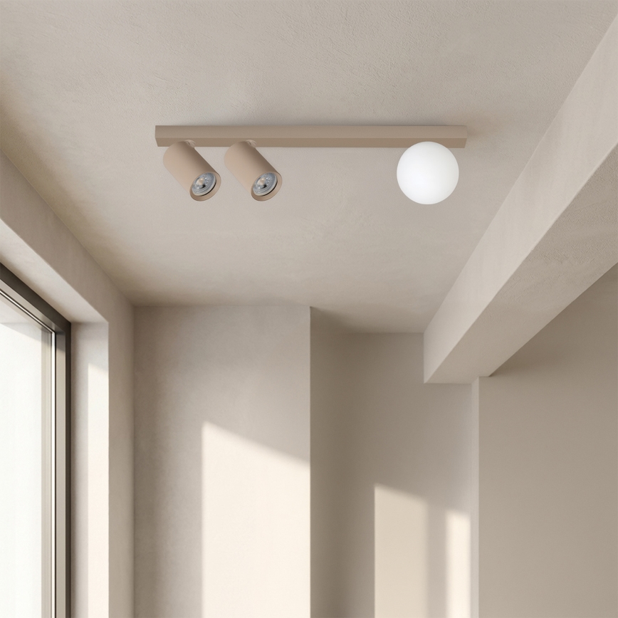 Brilagi - Spotarmatuur SELE BALL 2xGU10/30W/230V + 1xG9/10W beige