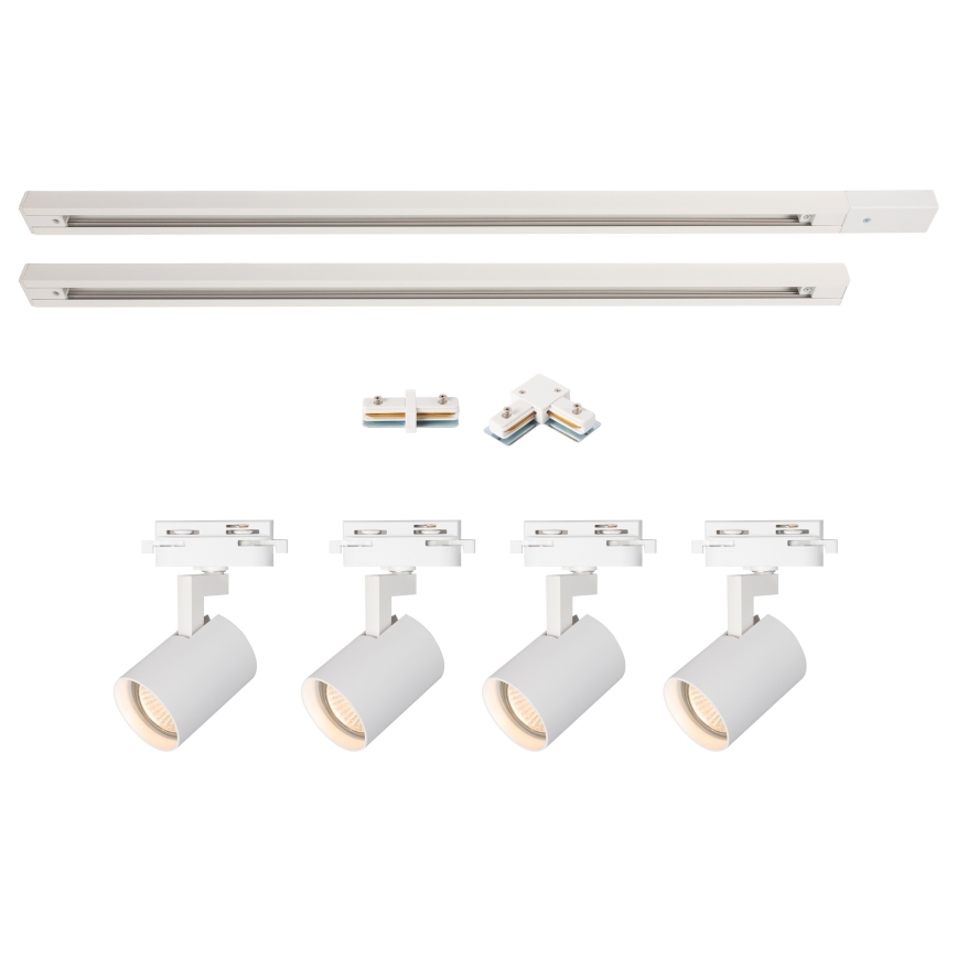 Brilagi - Spotarmatuur voor railsysteem HUSKY 4x GU10/10W/230V wit