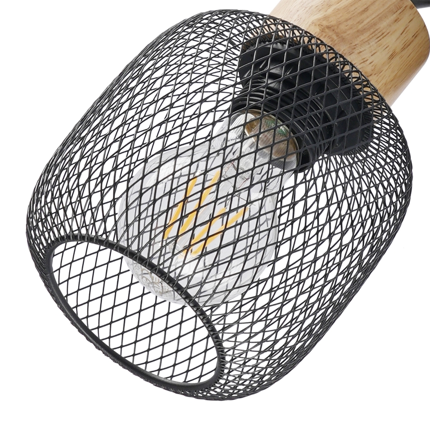 Brilagi - Spotlamp BASKLITE 2xE27/15W/230V hout/zwart