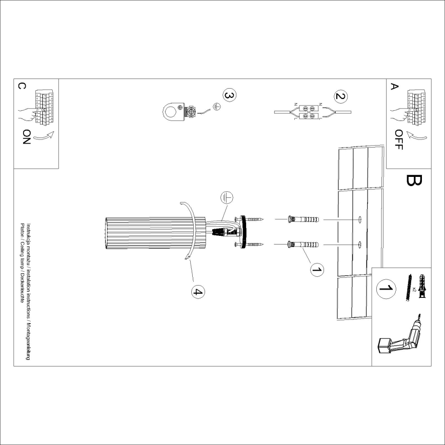 Brilagi - Spotlamp CRESTO 1xGU10/10W/230V 20 cm wit