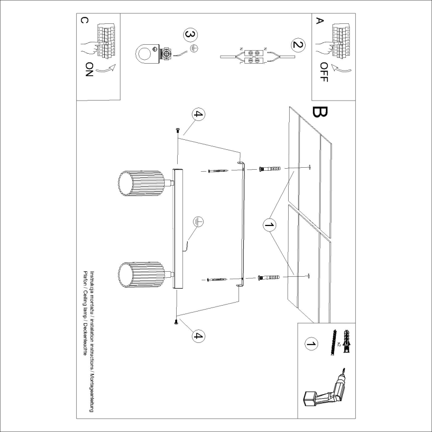 Brilagi - Spotlamp CRESTO 2xGU10/10W/230V bordeaux