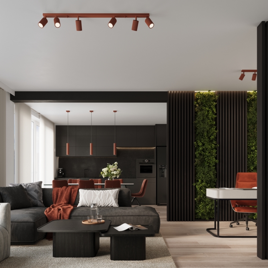 Brilagi - Spotlamp CRESTO 6xGU10/10W/230V rood