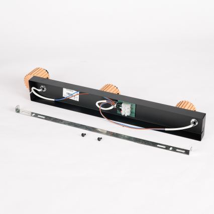 Brilagi - Spotlamp HYGGE 3xE14/15W/230V zwart/rookglas