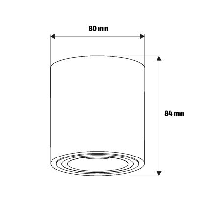 Brilagi - Spotlamp MIA 1x GU10/30W/230V 84x80 mm beige