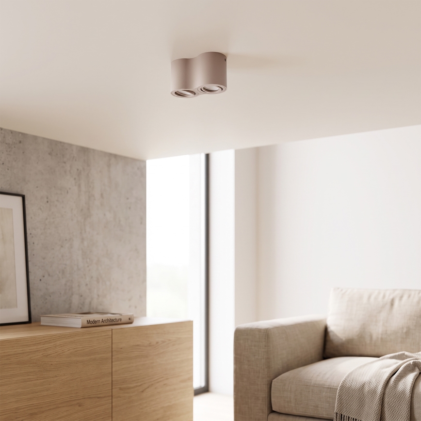 BRILAGI - Spotlamp MIA DOUBLE 2xGU10/30W/230V beige