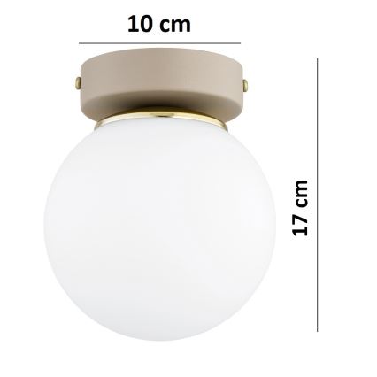 Brilagi - Spotlamp MILO ECRU 1xE27/60W/230V beige/goud