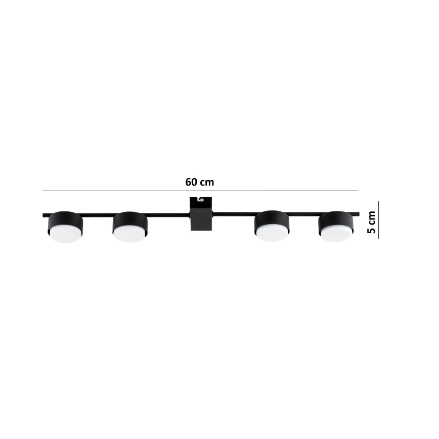 Brilagi - Spotlamp MONO 4xGX53/12W/230V zwart