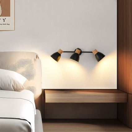 Brilagi - Spotlamp ODENSE 3xE14/10W/230V hout/zwart