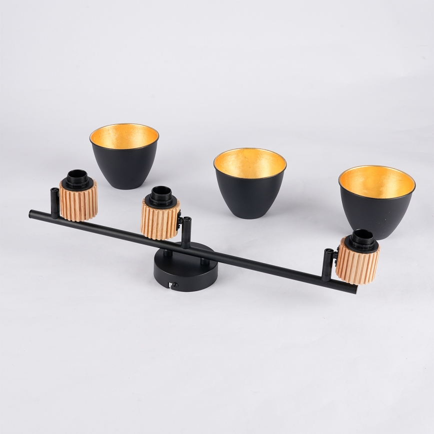 Brilagi - Spotlamp ODENSE 3xE14/10W/230V hout/zwart