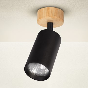 Brilagi - Spotlamp SELE 1xGU10/30W/230V zwart/eiken decor