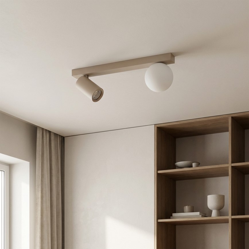 BRILAGI - Spotlamp SELE BALL 1xGU10/30W/230V + 1xG9/10W beige