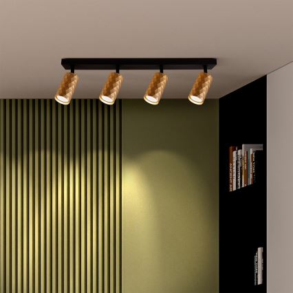 Brilagi - spotlamp SELE DIAMANT 4xGU10/30W/230V goud