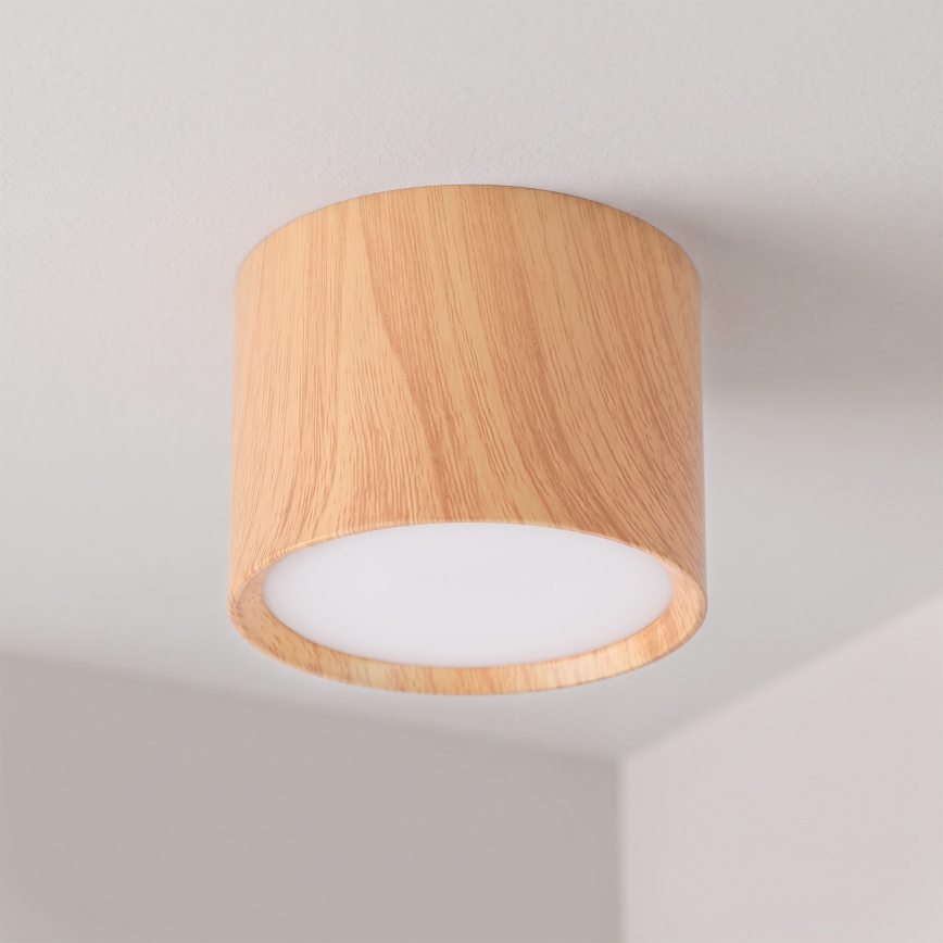 BRILAGI - Spotlamp SMOOTH 1xGX53/15W/230V 60x82 mm eiken decor