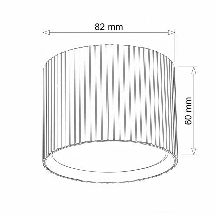BRILAGI - Spotlamp STRIPY 1xGX53/15W/230V 60x82 mm roze