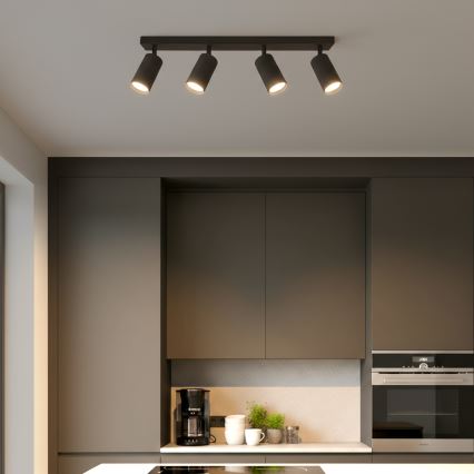 Brilagi - Spot LED RGBW dimmable SELE MODERN 4xGU10/6,5W/230V 2700-6500K Wi-Fi noir