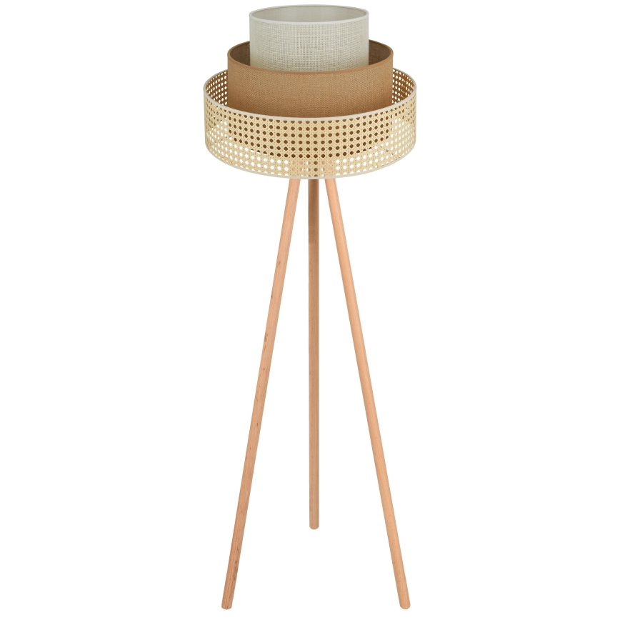 Brilagi - Staande Lamp CEDAR LUNETA 1xE27/15W/230V beige/bruin/crème
