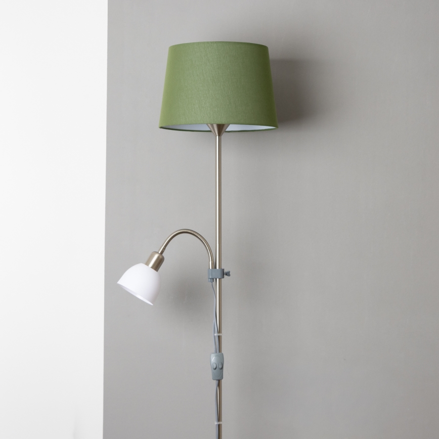 Brilagi - Staande lamp CERIA 1xE27/100W/230V + 1xE14/25W mat chroom/groen