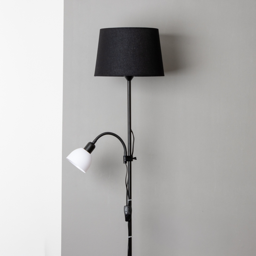Brilagi - Staande lamp CERIA 1xE27/100W/230V + 1xE14/25W zwart
