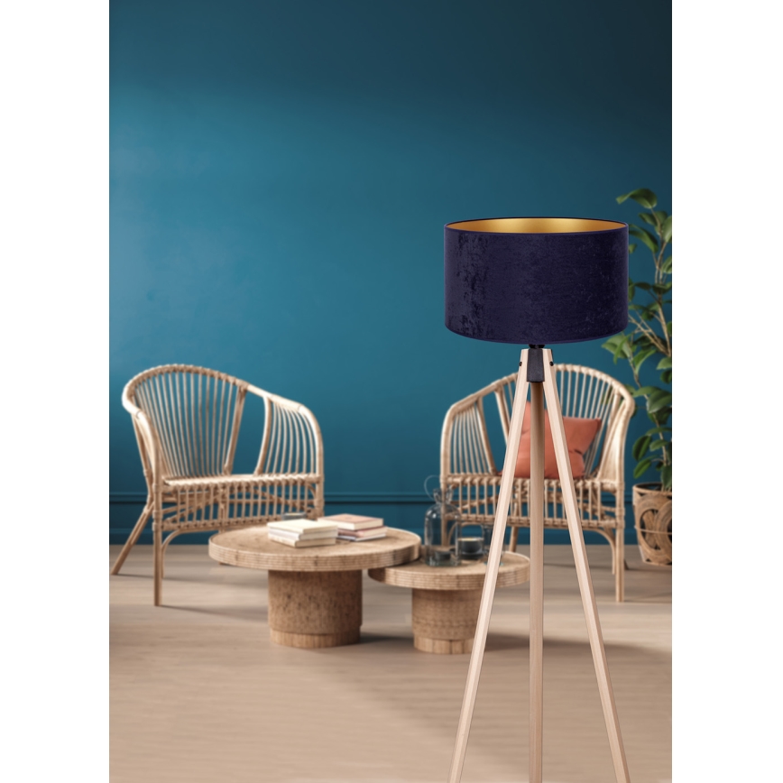 Brilagi - Staande lamp VELVET 1xE27/60W/230V beige/blauw