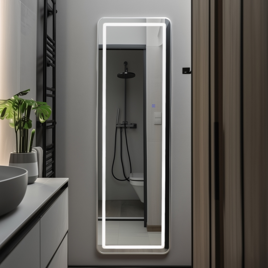 Brilagi - Staande spiegel BELLEZA LED/42W/230V 160x50 cm IP44 CRI 90 dimbaar + CCT