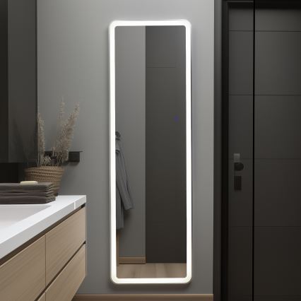 Brilagi - Staande spiegel ELEGANZA LED/42W/230V 160x50 cm IP44 CRI 90 dimbaar + CCT