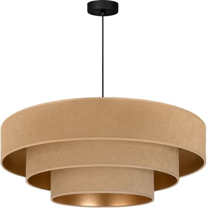 Brilagi - Suspension à câble LUNETA 3xE27/60W/230V Ø 80 cm beige/doré