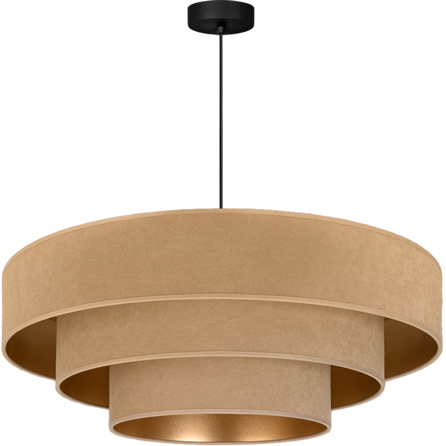 Brilagi - Suspension à câble LUNETA 3xE27/60W/230V Ø 80 cm beige/doré