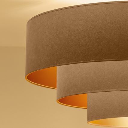 Brilagi - Suspension à câble LUNETA 3xE27/60W/230V Ø 80 cm beige/doré