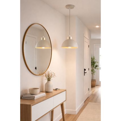 Brilagi - Suspension à câble MOON 1xE27/60W/230V Ø 18 cm beige/doré