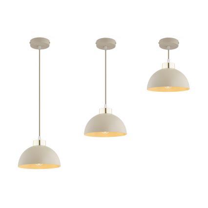 Brilagi - Suspension à câble MOON 1xE27/60W/230V Ø 18 cm beige/doré