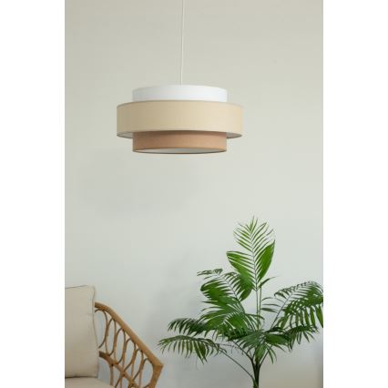 Brilagi - Suspension à câble RESNA 1xE27/60W/230V Ø 40 cm crème/beige